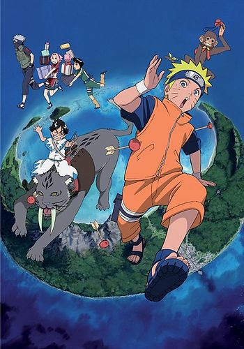 Naruto Clássico - filme 03: (legendado)Dai Koufun! Mikazuki Jima no Animaru  Penikko Datto!2006. 