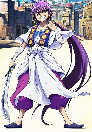 Sinbad Aladdin Magi: The Labyrinth of Magic Anime Ali Baba, sinbad, purple,  television png | PNGEgg
